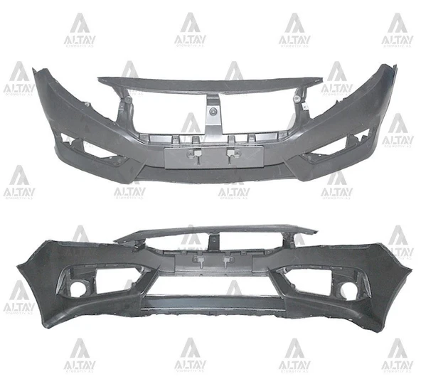 Honda Civic 2016-2018 Tampon Ön Sedan Izgaralı Sensör Delikli Fc5 (Oem No: 71100-Tez - T00Za) ürün görseli 1