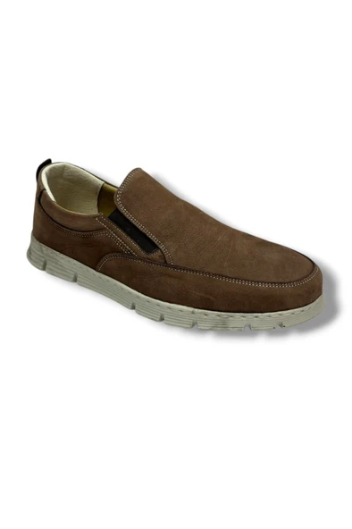 Master 1721-26 Hakiki Nubuk Deri Casual Lastikli Erkek Ayakkabı ürün görseli 1