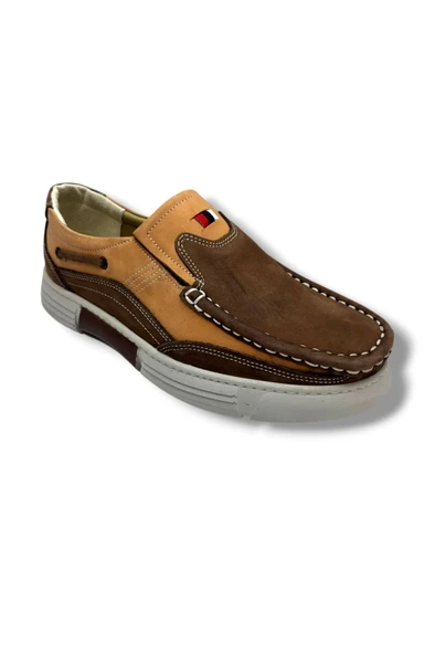 Master 1714-26 Hakiki Nubuk Deri Casual Erkek Ayakkabı Vizon Taba ürün görseli 1