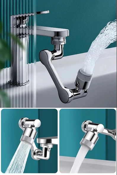 Mutfak Banyo Musluk Başlığı 180 Derece Dönebilen Fonksiyonel Evrense ürün görseli 1