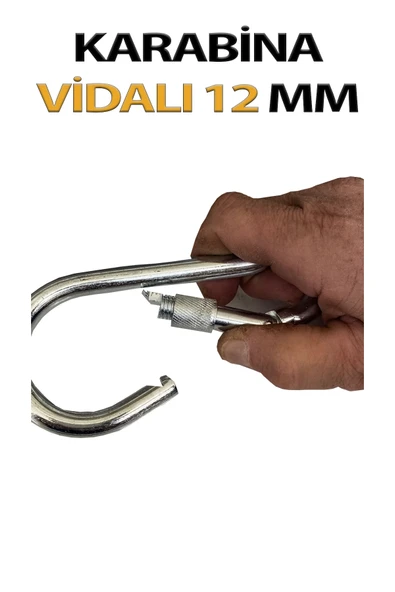 Karabina Vidalı 12 Mm (5 Adet) - Resim 3