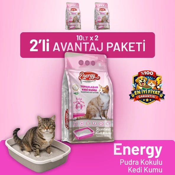 Kedi Kumu Pudra Kokulu 10 lt - 2 Adet ürün görseli 1