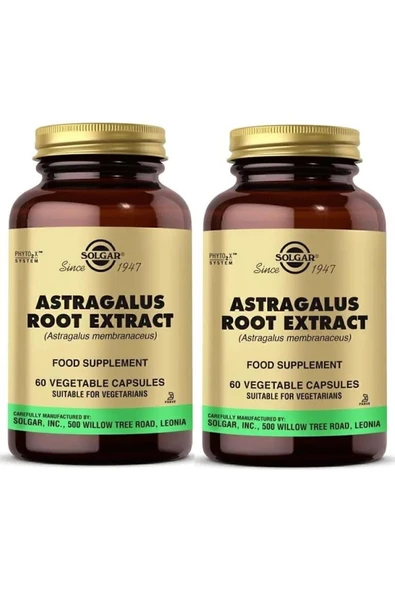 Solgar Astragalus Root 60 Kapsül 2 Adet ürün görseli 1