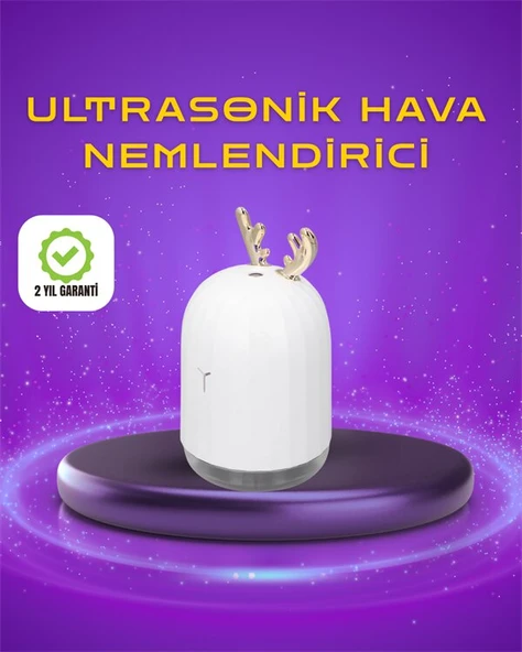 Renkli LED Işıklı ve Sürekli Spreyli Masa Nemlendirici ürün görseli 1