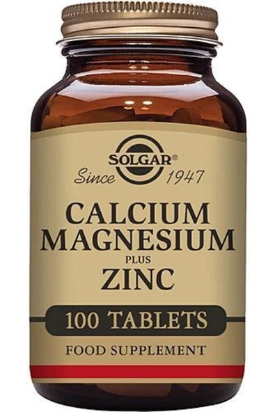 Solgar Calcium Magnesium Plus Zinc 100 Tablet ürün görseli 1