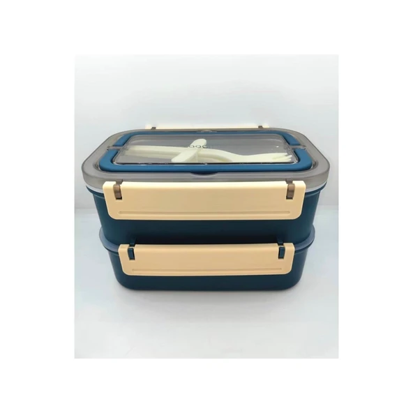 Vagonlıfe Lunch Box Çelik 1600ML Lacivert BL2221-2 ürün görseli 1