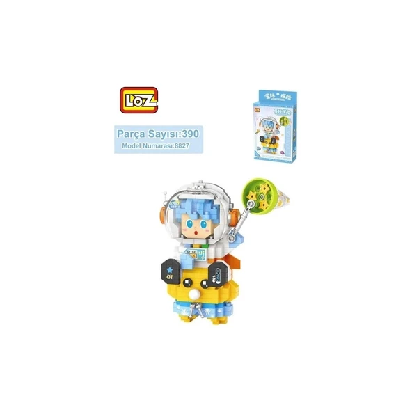 Vagonlıfe Loz 8827 Astronot Mavi 390 Parça Block Oyuncak 3+ ürün görseli 1