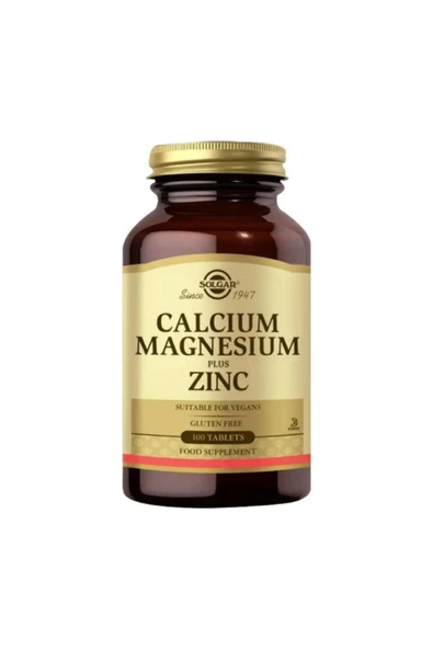 Solgar Calcium Magnesium Plus Zinc 100 Tablet ürün görseli 1