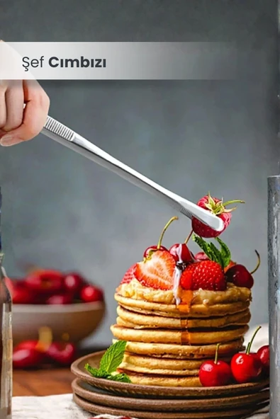 Masterchef Şef Cımbızı Metal 25 Cm - Süs Cımbız Maşası ürün görseli 1