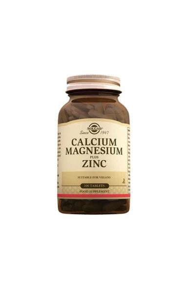 Solgar Calcium Magnesium Plus Zinc 100 Tablet ürün görseli 1