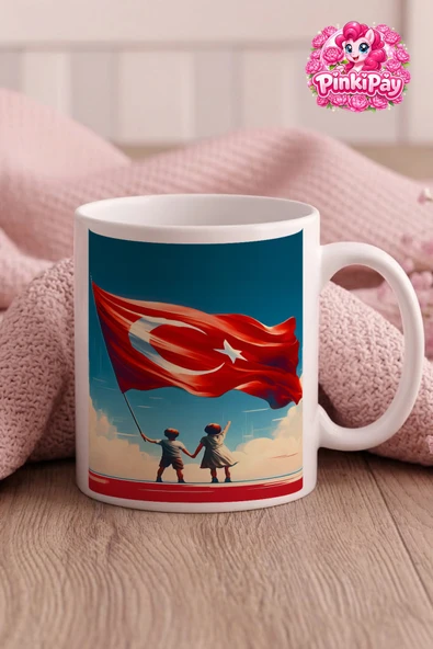 23 Nisan Özel Al Sancak Altında Çocuk Kupa ürün görseli 1
