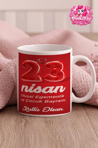 23 Nisan Özel Ay Yıldız Ruhu Modern Kupa ürün görseli 1