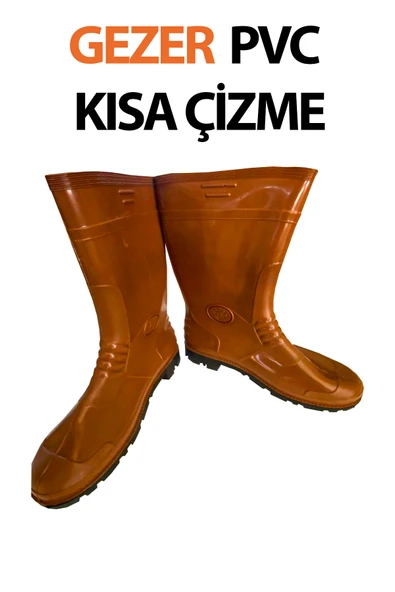Gezer Krep Kısa Çizme Siyah Tabanlı 44 NUMARA ürün görseli 1