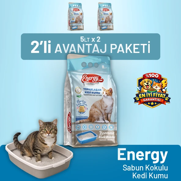 Kedi Kumu Sabun Kokulu 10 lt - 2 Adet ürün görseli 1