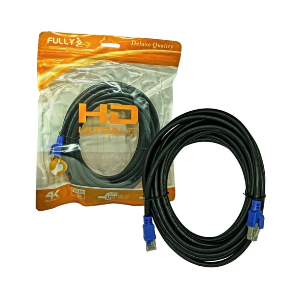 G-504E Cat7 Kablo 10 MT Siyah S/FTP RJ45 Ethernet (AVD-304) ürün görseli 1