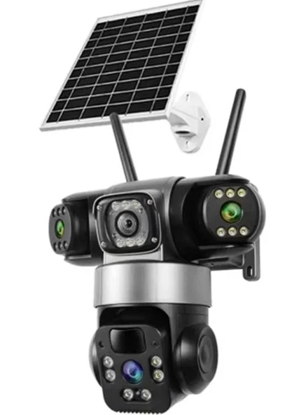 O-KAM 6040 9MP 3 Lens Wifi Solar Kamera ürün görseli 1