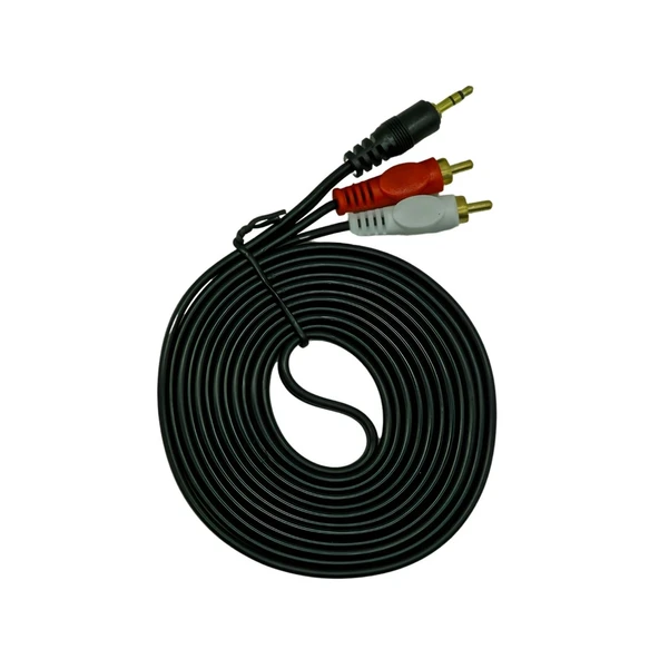 2 Rca 3.5mm Stereo 3 mt Kablo G-530AG (SKT-82) ürün görseli 1