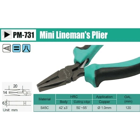Proskit PM-731 Mini Pense (E-07) - Resim 2