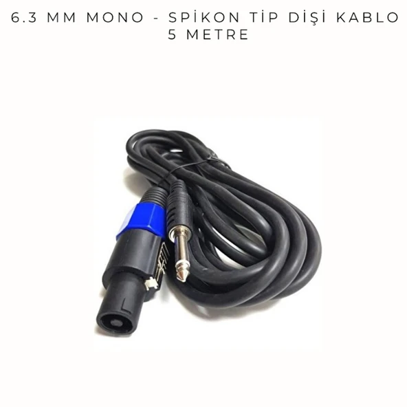 6.3 MM MONO-SPEKON KABLO 5 METRE (AVD-342) ürün görseli 1