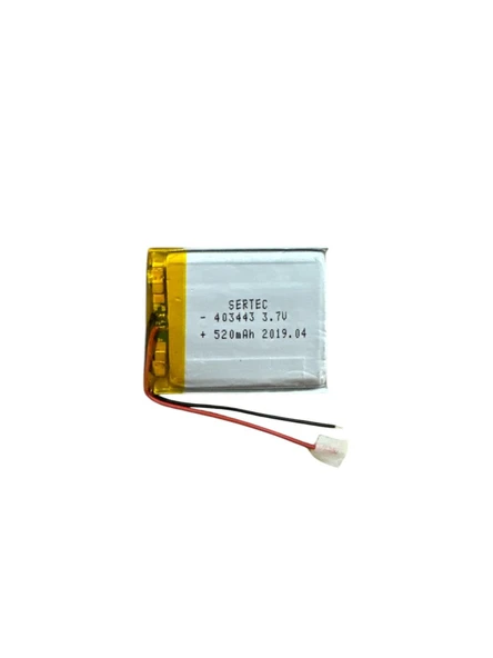 403443 3.7V 520 MAh Li-Polymer Pil Devreli/1.5A ürün görseli 1