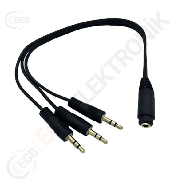 3,5 mm Stereo Dişi -3lü Stereo Erkek (AVD-264) ürün görseli 1