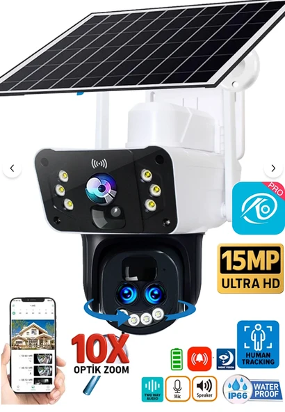 O-KAM 3950 WİFİ SOLAR KAMERA 10X OPTİK ZOOM ürün görseli 1