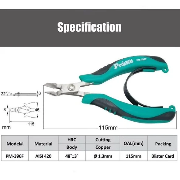 Proskit PM-396F Mikro Elektronikçi Yankeski (E-03) - Resim 2