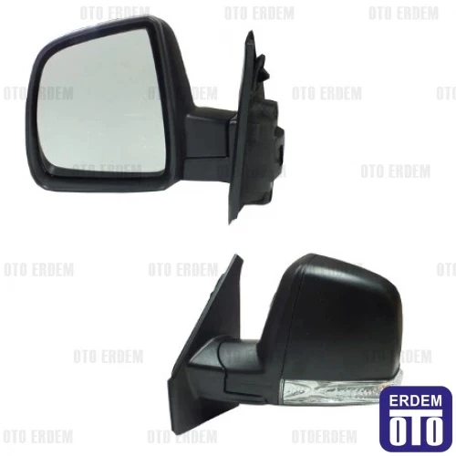 Fiat Doblo - Opel Combo D (2009 Yılında Çıkan Kasa) Dış Dikiz Aynası Sol Elektrikli Tek Camlı Siyah Sinyalli 3- (Oem No: ürün görseli 1
