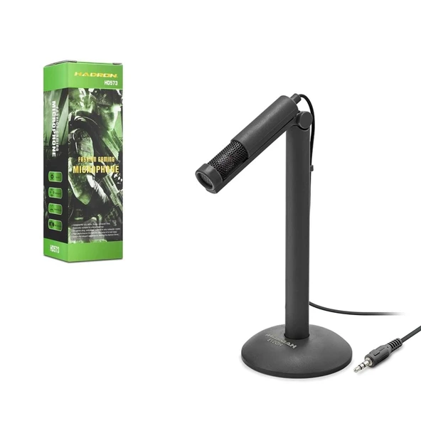 PC MASAÜSTÜ MİKROFONU AUX 3.5MM OYUNCU HADRON HD-573 ürün görseli 1