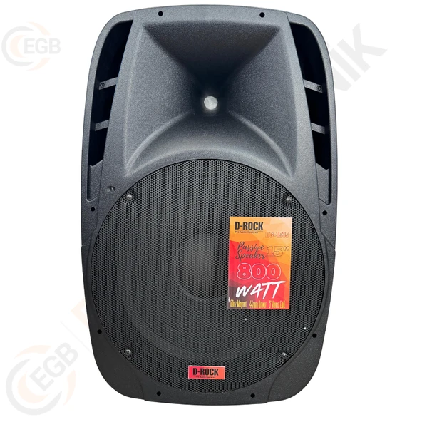 D-ROCK EG-1515 800 W 15 inç Pasif Kabin Hoparlör ürün görseli 1