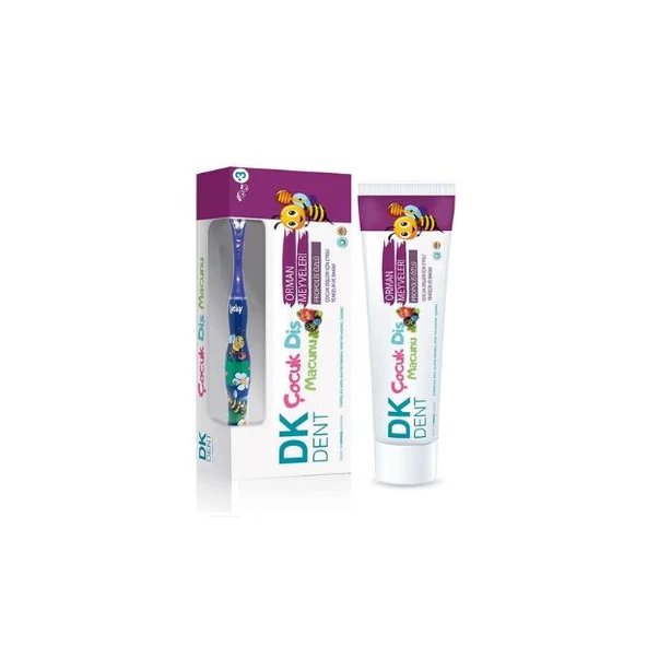 Dkdent Orman Meyveleri ve Propolis Özlü Çocuk Diş Macunu +3 Yaş 50 ml + Diş Fırçası ürün görseli 1