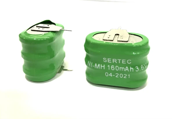 3.6V 3S1P 160 Mah 2 Pin NI-MH Buton Pil ürün görseli 1