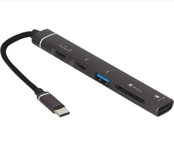 ZR888 5 İn 1 H02 Type-C Hub - Resim 2