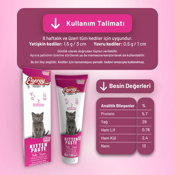 Yavru Kedi Paste 100 g - 12 Adet - Resim 3