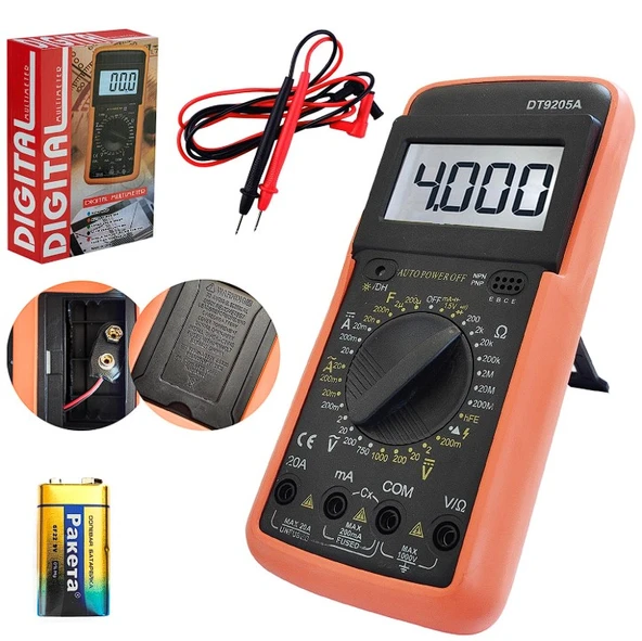 USTA TİPİ DİJİTAL ÖLÇÜ ALETİ DT-9205A ürün görseli 1