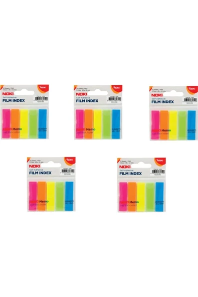 Noki Memo Film Index 5 Renk 12 X 45 mm 25 Yaprak 5'li ürün görseli 1