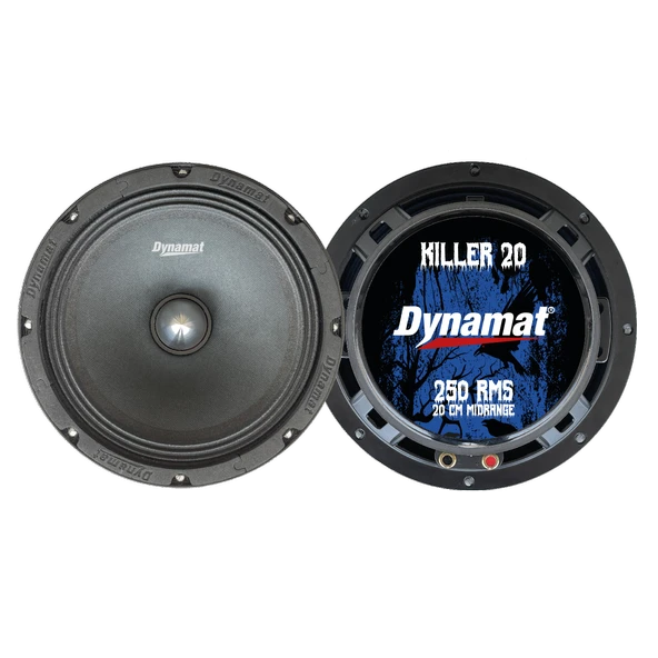 DYNAMAT KILLER-20 Oto Midrange 20cm 250RMS 2 Adet ürün görseli 1