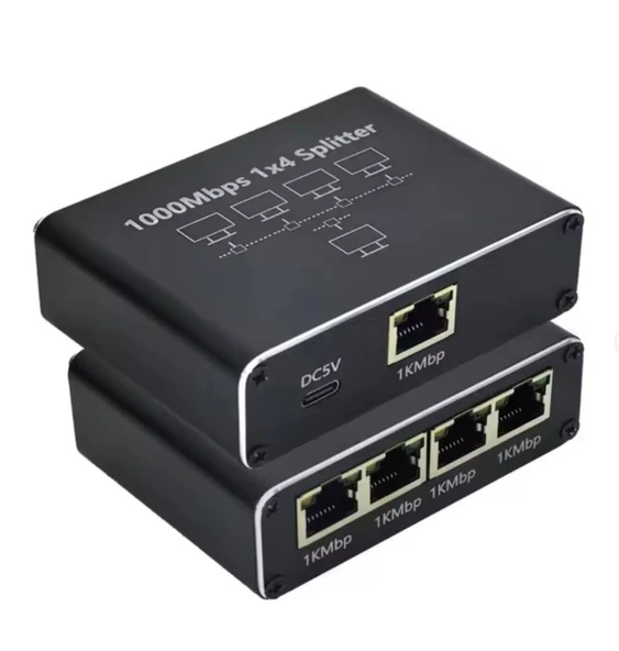 ZR889 Rj45 1To4 Gigabit Splitter - Resim 2