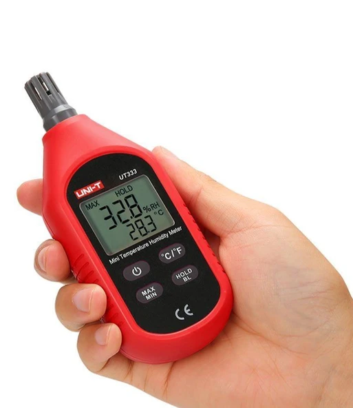 Unit UT-333 LCD Mini Dijital Hava Sıcaklığı ve Nem Ölçer ürün görseli 1