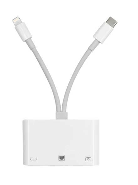 ZR814 Lightning Type-C Ethernet Camera Adaptör ürün görseli 1