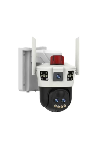 O-kam 7050 Solar Wifi Güneş Panelli Kablosuz Çift Lens 10x Optik Zoom 9MP Gece Görüşlü Güvenlik Kamerası ürün görseli 1