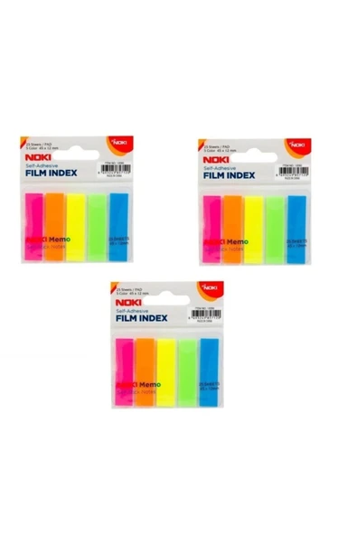 Memo Film Index 5 Renk 12x45mm 25 Yp. 3 Adet ürün görseli 1