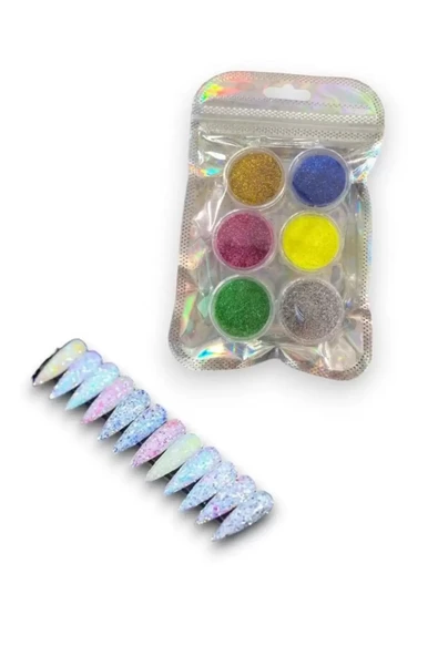 Caş Dekorasyon Karışık Renk Nail Art Tırnak Süsleme Simi ürün görseli 1