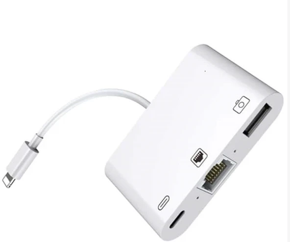 ZR461 Nk107 Lightning Çoklu Ethernet Adaptör ürün görseli 1