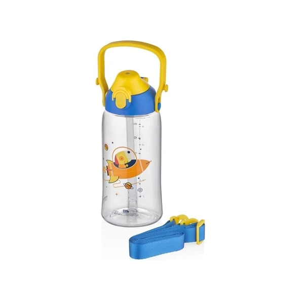 Uzspace 2202 Pipetli Çocuk Matarası 680ML Mavi ürün görseli 1