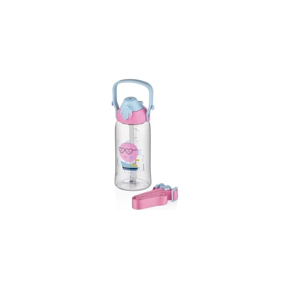 Uzspace 2202 Pipetli Çocuk Matarası 680ML Pembe ürün görseli 1