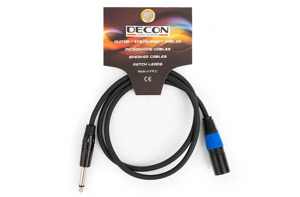 DECON DC-210L3 - 6.3mm XLR Dişi Ses Kablosu - 3 Metre (AVD-319) ürün görseli 1