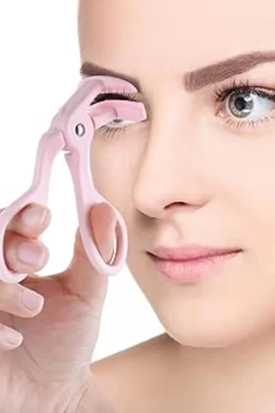 Caş Dekorasyon Pembe Renk Kirpik Kıvırma Aparatı ürün görseli 1