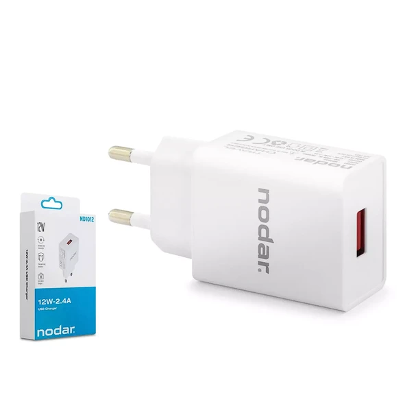 Nodar Nd-1012 Usb Şarj 2.4A 12W Beyaz (AVD-355) ürün görseli 1