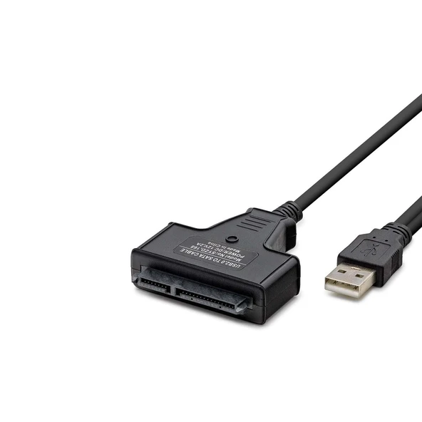 Usb To Sata Kablo 2.5 Güç Girişli 38Cm Siyah HDX7516 ürün görseli 1